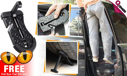 4-in-1 Multifunctional Car Doorstep Tool with FREE Cat Eye Car Sticker!